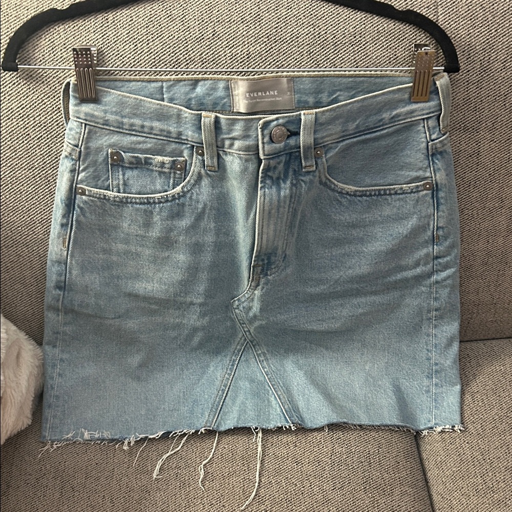 Everlane Sky Blue Denim Skirt / waist 26
